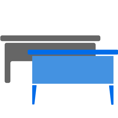 diferentes estilos mesas de oficina operativas en madrid